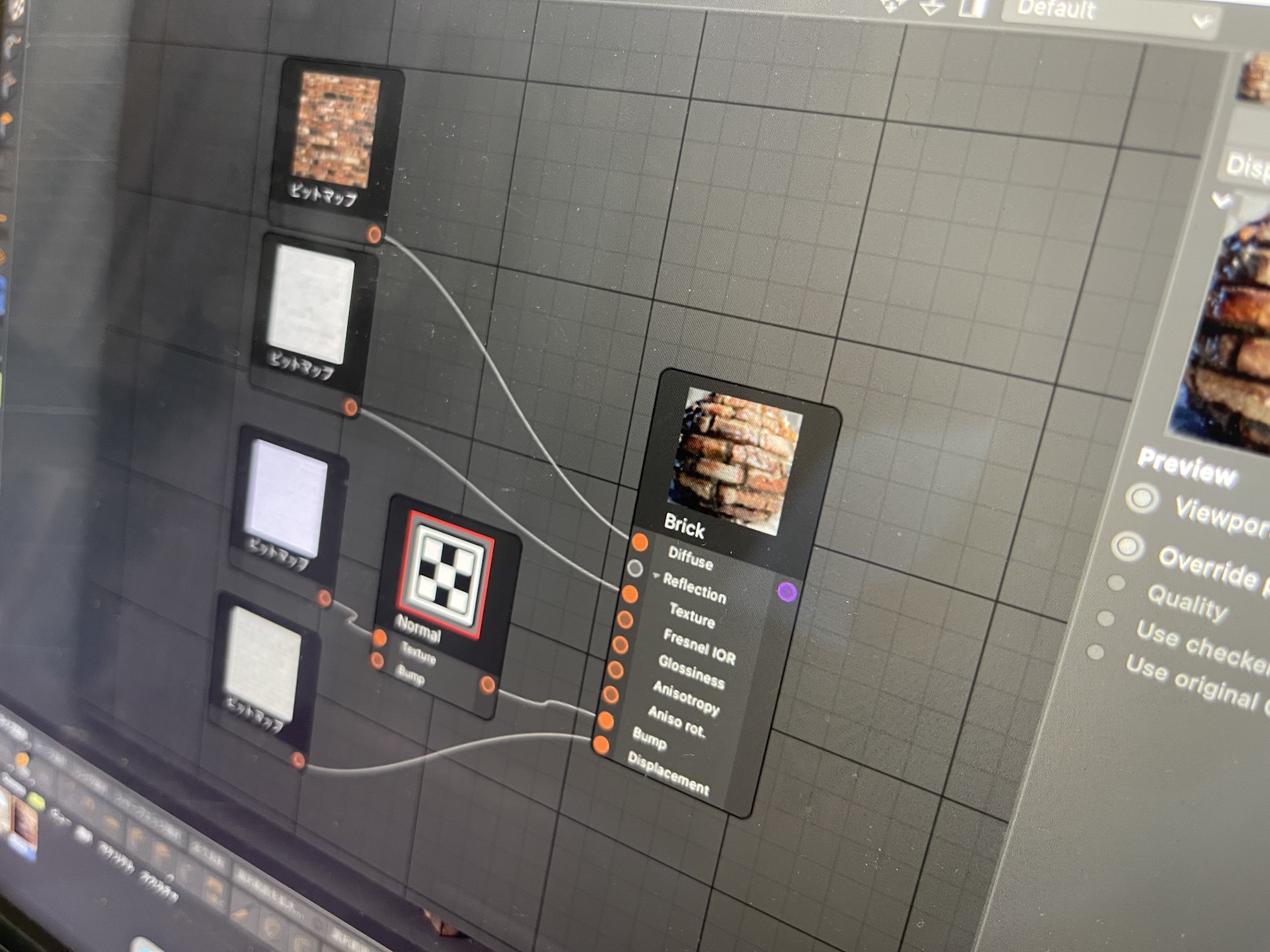 [Corona Renderer] ノードマテリアルエディタを使ってマテリアルを作成しよう！