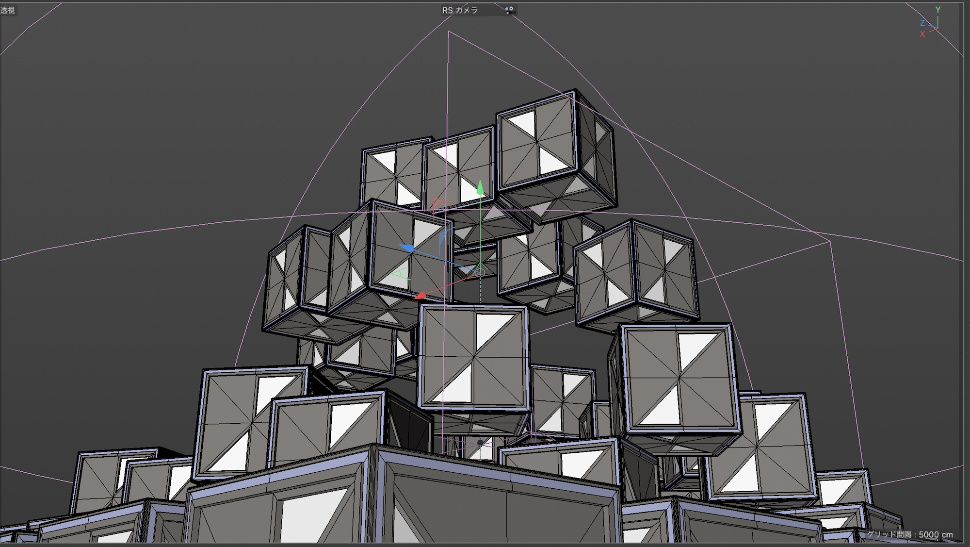 [Cinema 4D] ヌルオブジェクトをカメラのターゲットとして指定して、自由にカメラを動かそう！